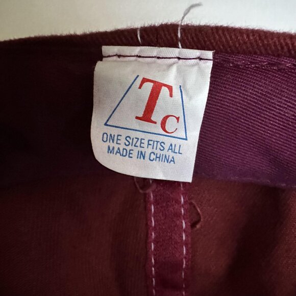 Unisex TC Baseball Hat Adjustable Strap Back Cap Vine Red One Size Fits Most - Picture 9 of 9